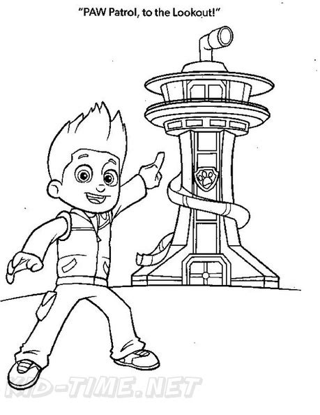 paw patrol coloring sheets|paw patrol lookout coloring pages.